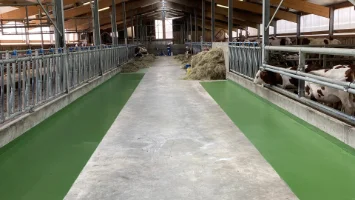 Rénovation d’une salle de traite en 12 h grâce à la résine