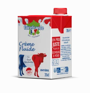 Crème entière fluide 30%