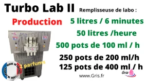 Remplisseuse de petit pot de glace 2 en 1 turbine et rempli